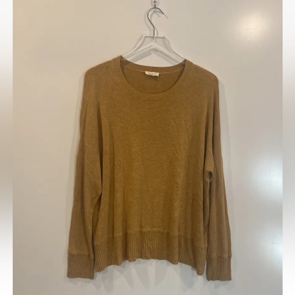 Eileen Fisher Marigold Boxy Stretch Knit Sweater Womens Size Large (702) - Picture 1 of 4